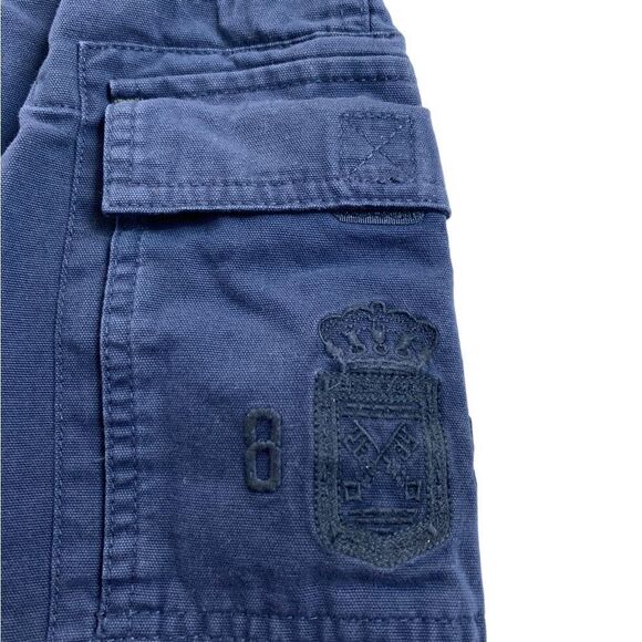 TOMMY HILFIGER Men’s Sz 38 Blue Cotton Rugged Bermuda Cargo Shorts - Picture 3 of 6